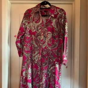 Paisley pink dress